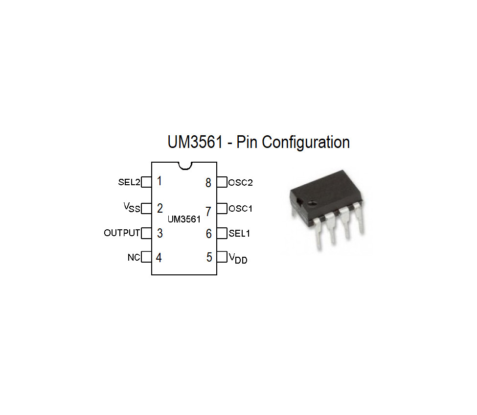 UM3561 pin configuratie
